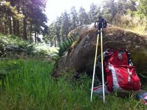 at rest at St Cuthbert's cave