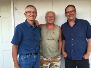 Max Mirau with Hugh and Matthew