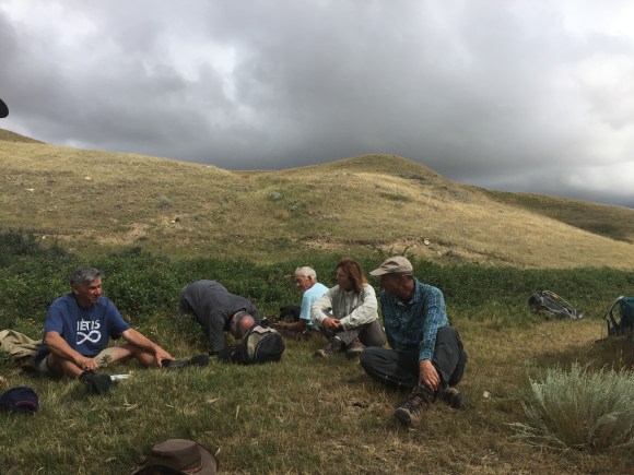 smudging or just before