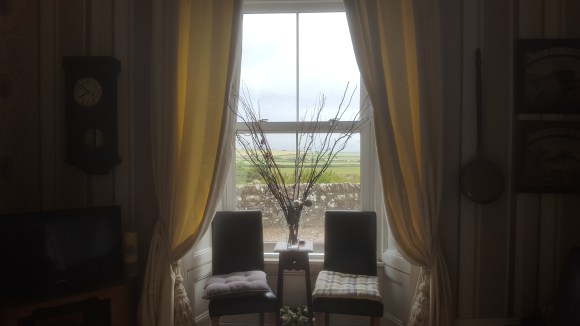 breakfast view from Mansefield Inn Whithorn