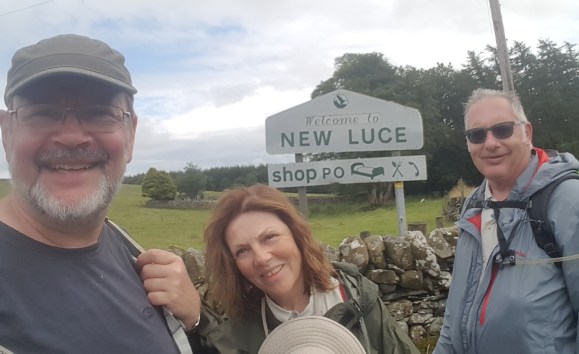 Christine Ken Matthew at New Luce sign