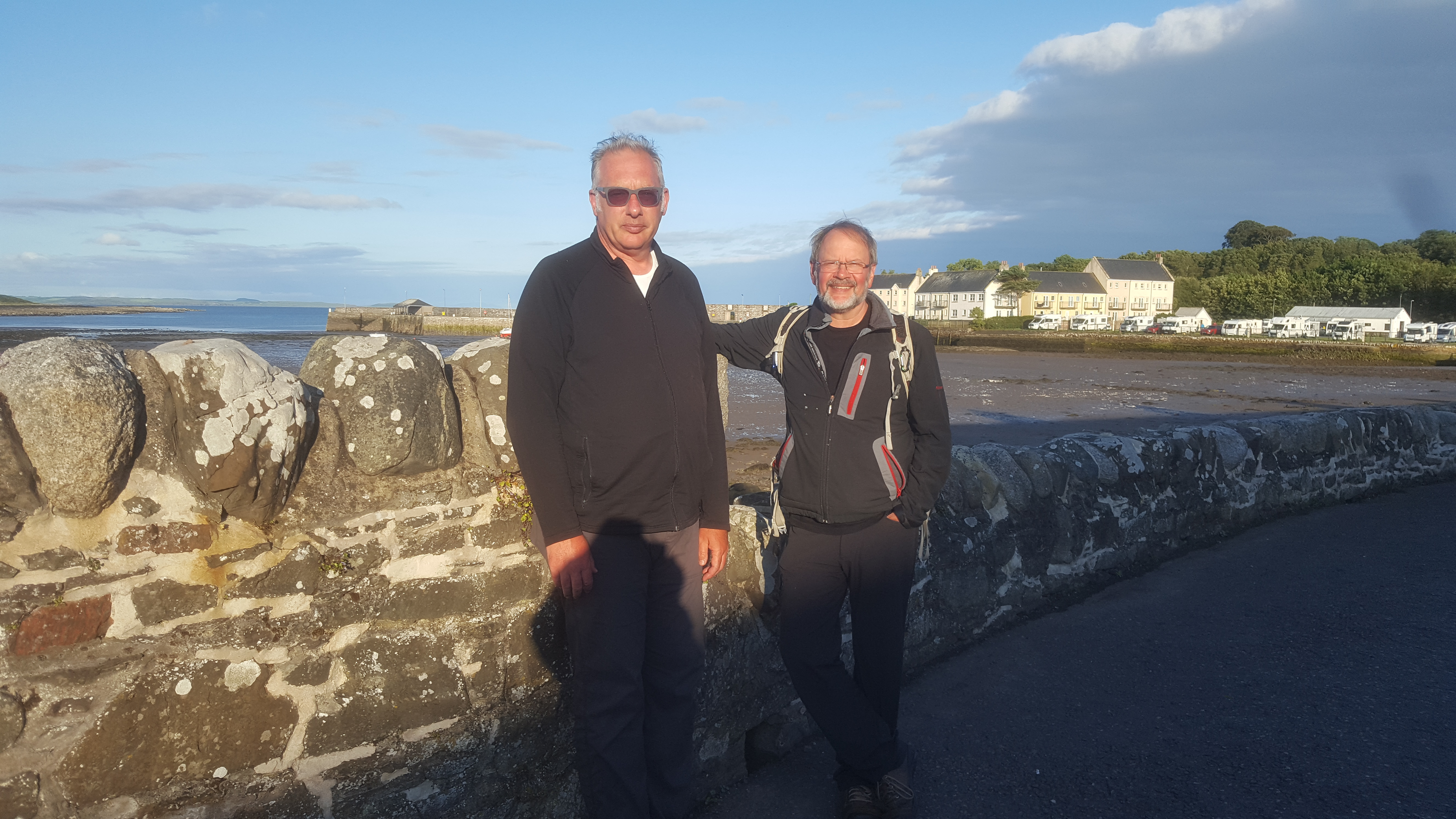 Ken and Matthew at harbour