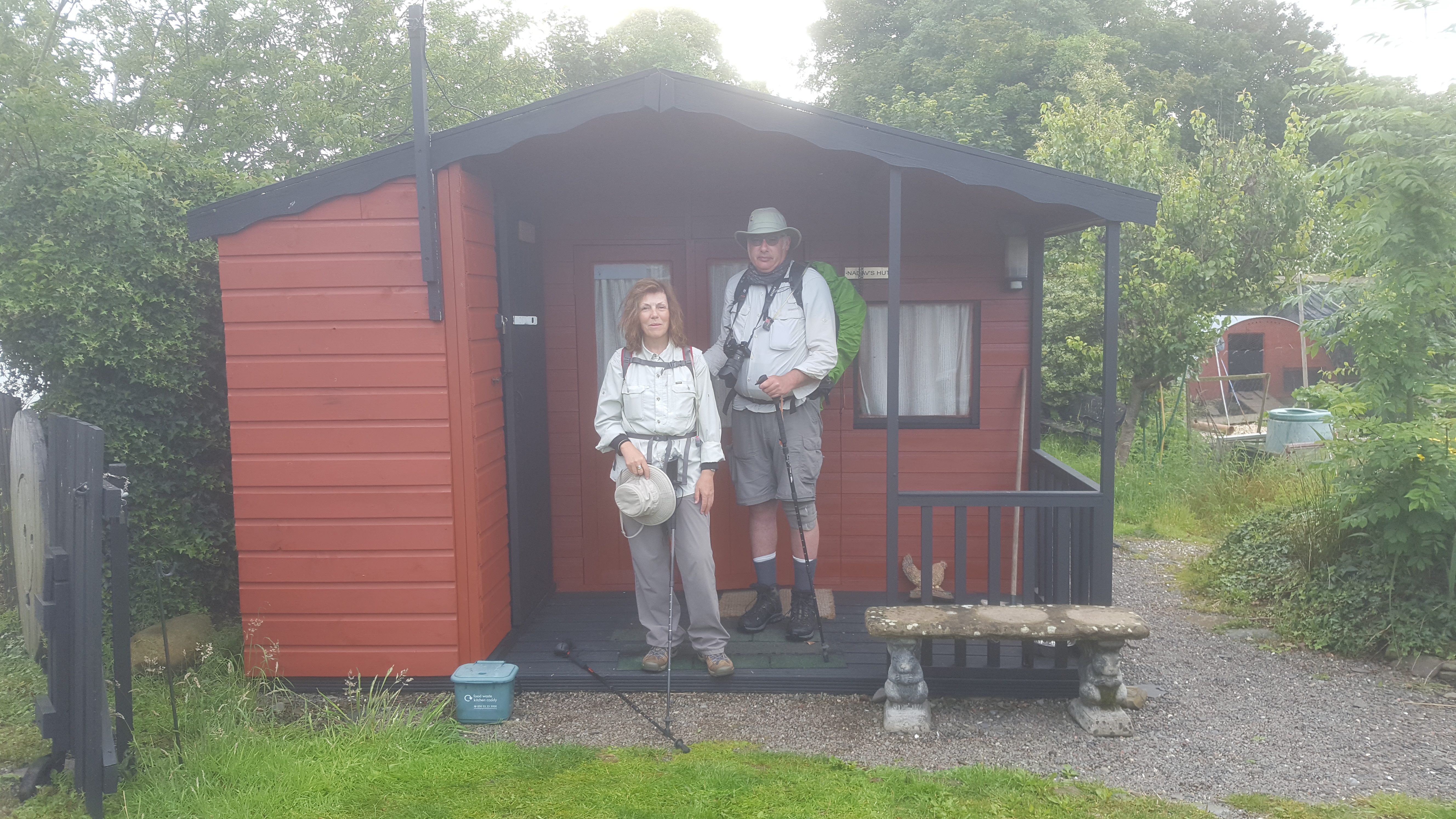 Nadav's Hut with Ken and Christine