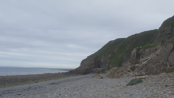 Ninian's Cave from the beach